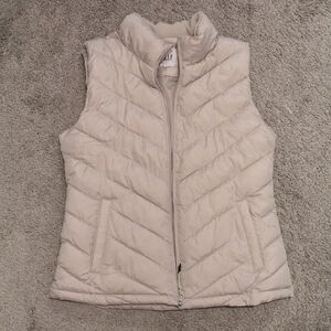 GAP Light Beige Quilted Vest
